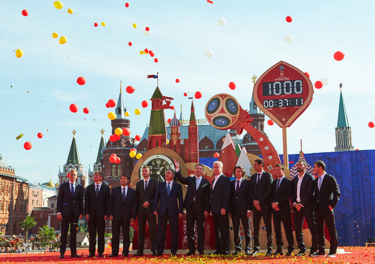 Hublot`s countdown clock for the 2018 FIFA World Cup